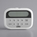 A white and black CDN digital kitchen timer with clock.