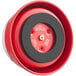 A red and black CDN MT4-R round mechanical kitchen timer.