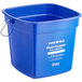A blue Noble Products King-Pail bucket with a handle.
