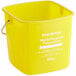 A yellow Noble Products King-Pail with a handle.