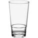 An Acopa Endure clear plastic glass with a white background.