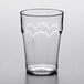 A Choice clear plastic tumbler with paneled sides and a rim.