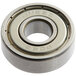 An Avantco butter roller bearing with a stainless steel housing.