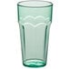 A green Choice plastic tumbler with paneled sides.