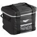 A black Vollrath insulated cooler bag with a zipper and straps.