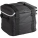 A black Vollrath insulated cooler bag with straps and a zipper.
