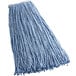 A blue Rubbermaid Dura Pro wet mop head with a 1" white headband.