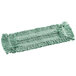 A Rubbermaid green blended cut-end disposable dust mop with fringes.