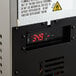 An Avantco worktop refrigerator with a digital temperature display.