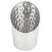 An American Metalcraft stainless steel French fry cup with a hammered texture.