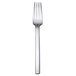 A Oneida Noval stainless steel table fork with a long silver handle.