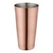 An Acopa copper cocktail shaker tin with a metal surface and stainless steel lid.