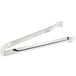 Choice 9" Stainless Steel Pom Tongs with silver handles.