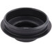 A black plastic bowl lid with a rubber ring.