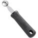 A Choice tomato corer with a black and silver handle.