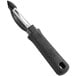 A black and silver Choice 6" Smooth Vegetable Peeler with a black handle.