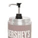 A close up of a Server HERSHEY'S Classic Syrup Dispenser Replacement Pump.