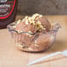 A bowl of chocolate ice cream with Dutch Treat Vanilla Cookie crumbles.