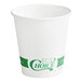 A white EcoChoice paper hot cup with green text reading "Eco Choice"