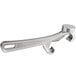 An 8 1/2" silver aluminum pail opener with a metal hook.