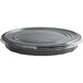 A black round Choice plastic container with a clear lid.