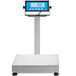 An AvaWeigh digital receiving scale with a screen.