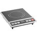 A black and white Galaxy countertop induction cooker with electronic controls including a timer.