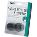 A package of 2 plastic Vollrath wine bottle stoppers.