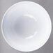 A white Thunder Group Longevity melamine noodle bowl with a gray shadow.