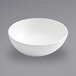 An American Metalcraft white slanted melamine bowl.