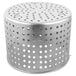 A stainless steel Vollrath boiler/fryer basket with holes.
