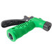 A green and black Notrax insulated spray nozzle with a black handle.