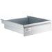 A Steelton stainless steel drawer with a metal handle.