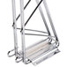 An Advance Tabco double chrome metal wall mounting bracket for wire shelves.