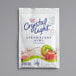 A white Crystal Light package with blue and red text and a green design for strawberry kiwi juice.