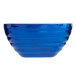A Vollrath cobalt blue stainless steel beehive bowl.