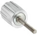 An Avantco stainless steel tension knob with a screw and nut.