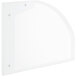 An Avantco white plastic panel with a clear surface and white trim.