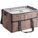 A brown Choice large insulated cooler bag with a handle.