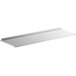 An Avantco stainless steel shelf plate with a metal edge.