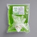 A green plastic bag with a white label of Noble Chemical Novo Pro Series Foaming Hair / Body Wash.