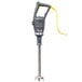 A grey and yellow Hamilton Beach BigRig hand held immersion blender.