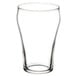 A close-up of a Libbey customizable soda glass with a clear bottom.