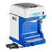 A blue and white Carnival King ICS250 ice shaver.