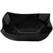 A black Fineline plastic bowl with curved edges.