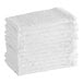 Choice 15" x 18" 18 oz. White Cotton Textured Terry Bar Towel - 12/Pack