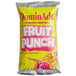 A yellow and pink packet of DominAde Fruit Punch Drink Mix.