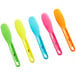 A set of five Choice sandwich spreaders with neon handles in different colors.