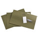 Three green Pendaflex legal size hanging folders with white tags.