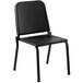 A National Public Seating black Melody music chair with a black back.